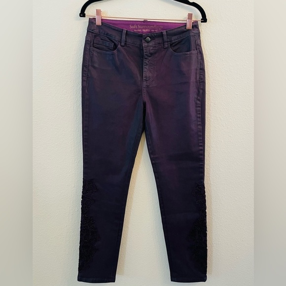 Soft Surroundings Women's Straight Leg Jeans - Dark Brown - Picture 2 of 10